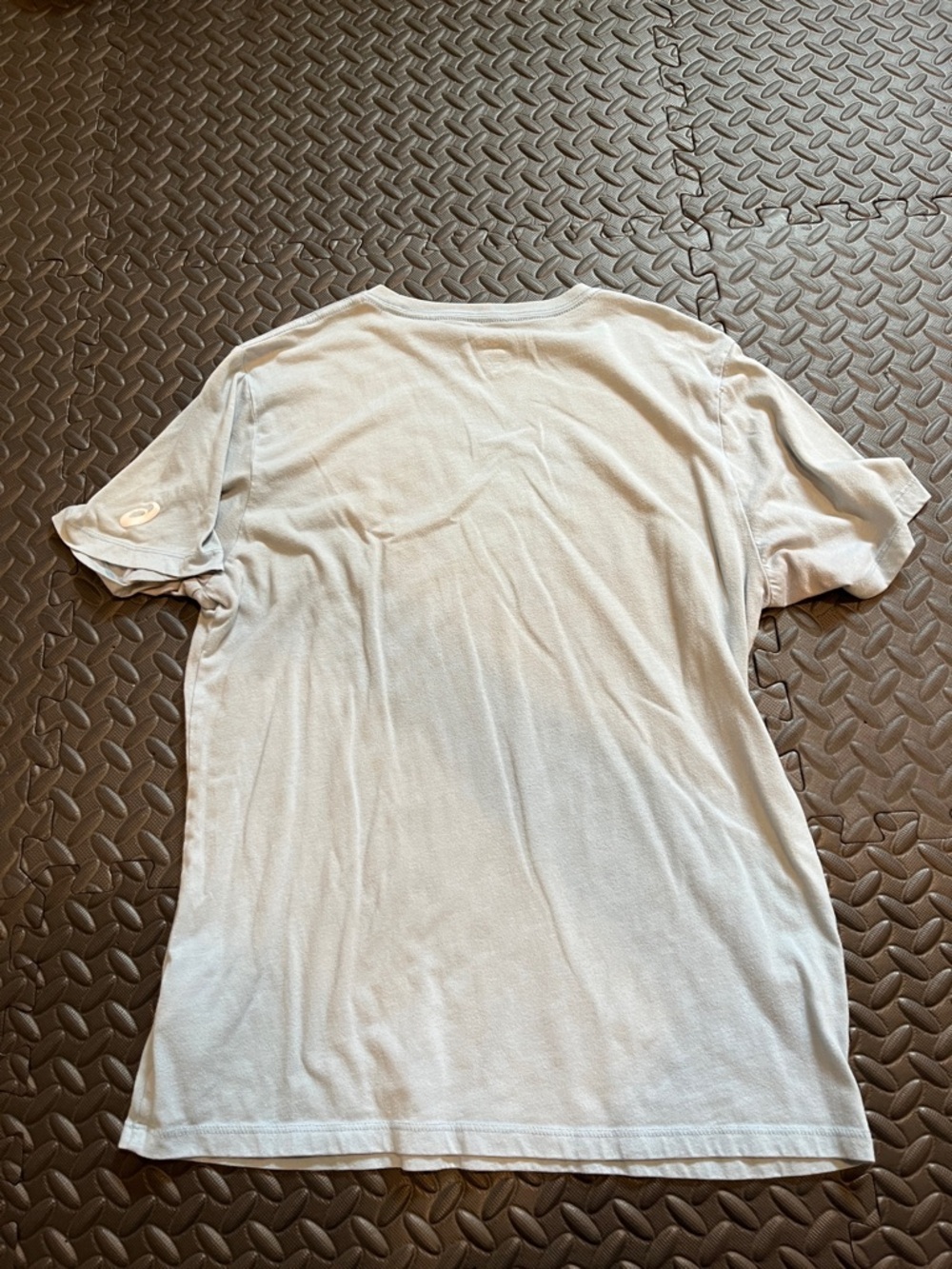 Asics Light Blue Logo Short Sleeve Tee - Picture 3 of 3